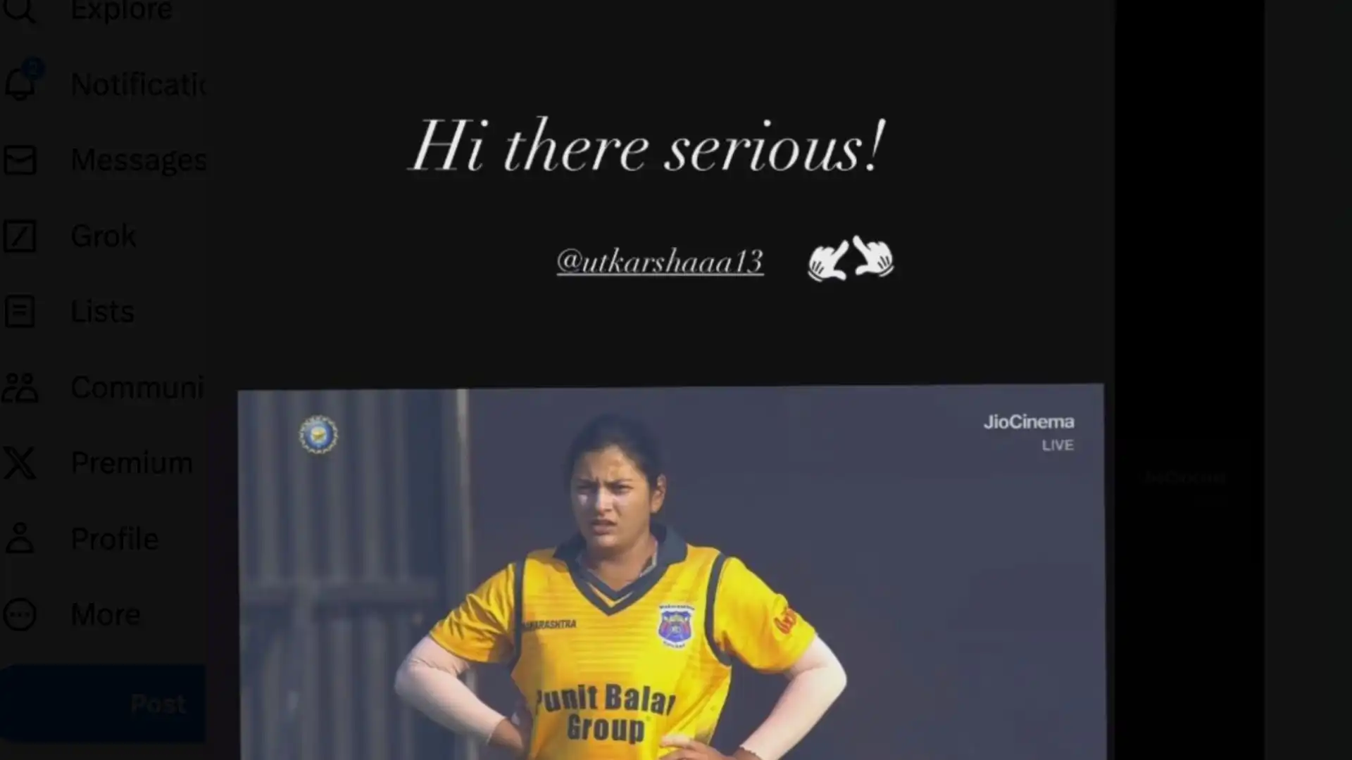 'Hi...' - Proud Husband Ruturaj Gaikwad's Heartfelt Note On Wife Utkarsha Playing Cricket